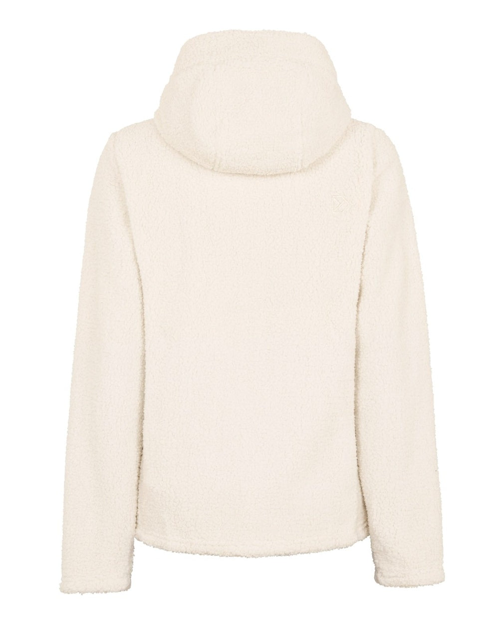 Shell White coloured Didriksons Anniken Womens Full Zip Fleece on White background