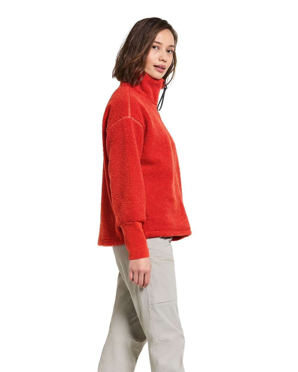 Didriksons Mella Full-Zip Jacket in Pomme Red 