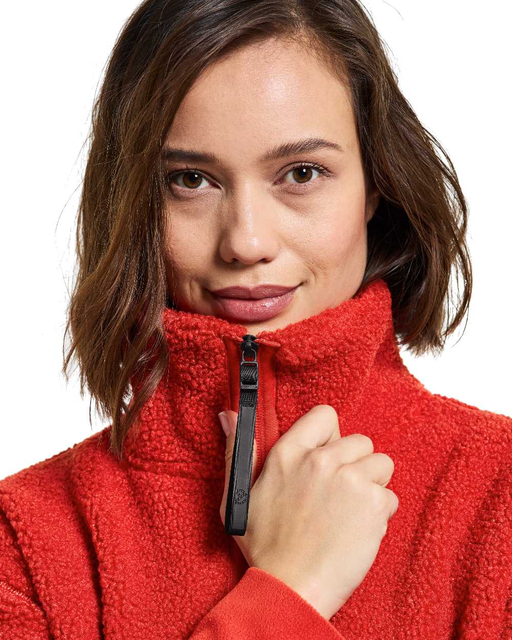 Didriksons Mella Full-Zip Jacket in Pomme Red 