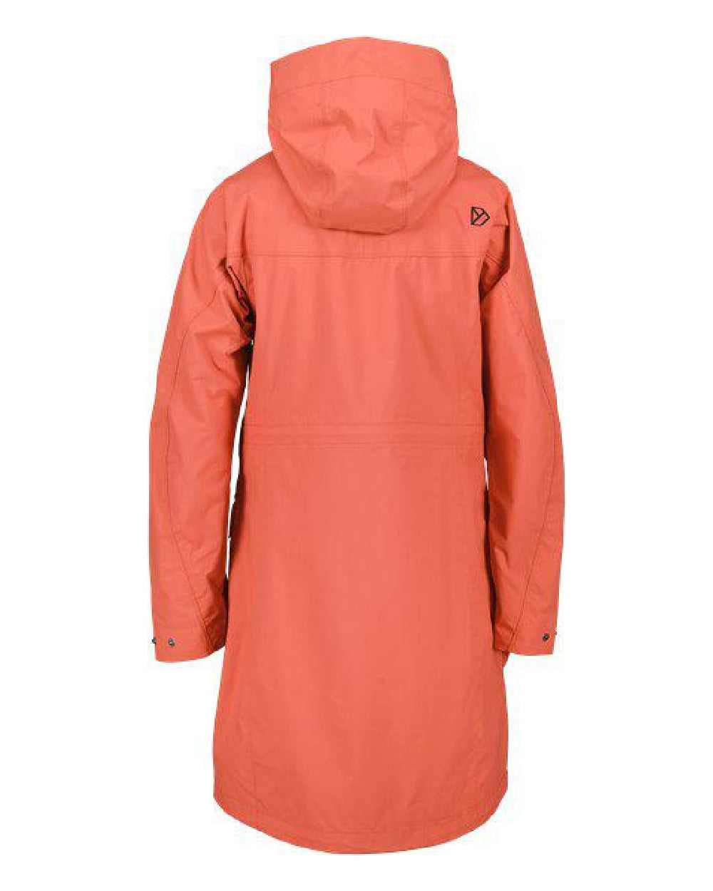 Brique Red Coloured Didriksons Thelma Womens Parka 10 On A White Background