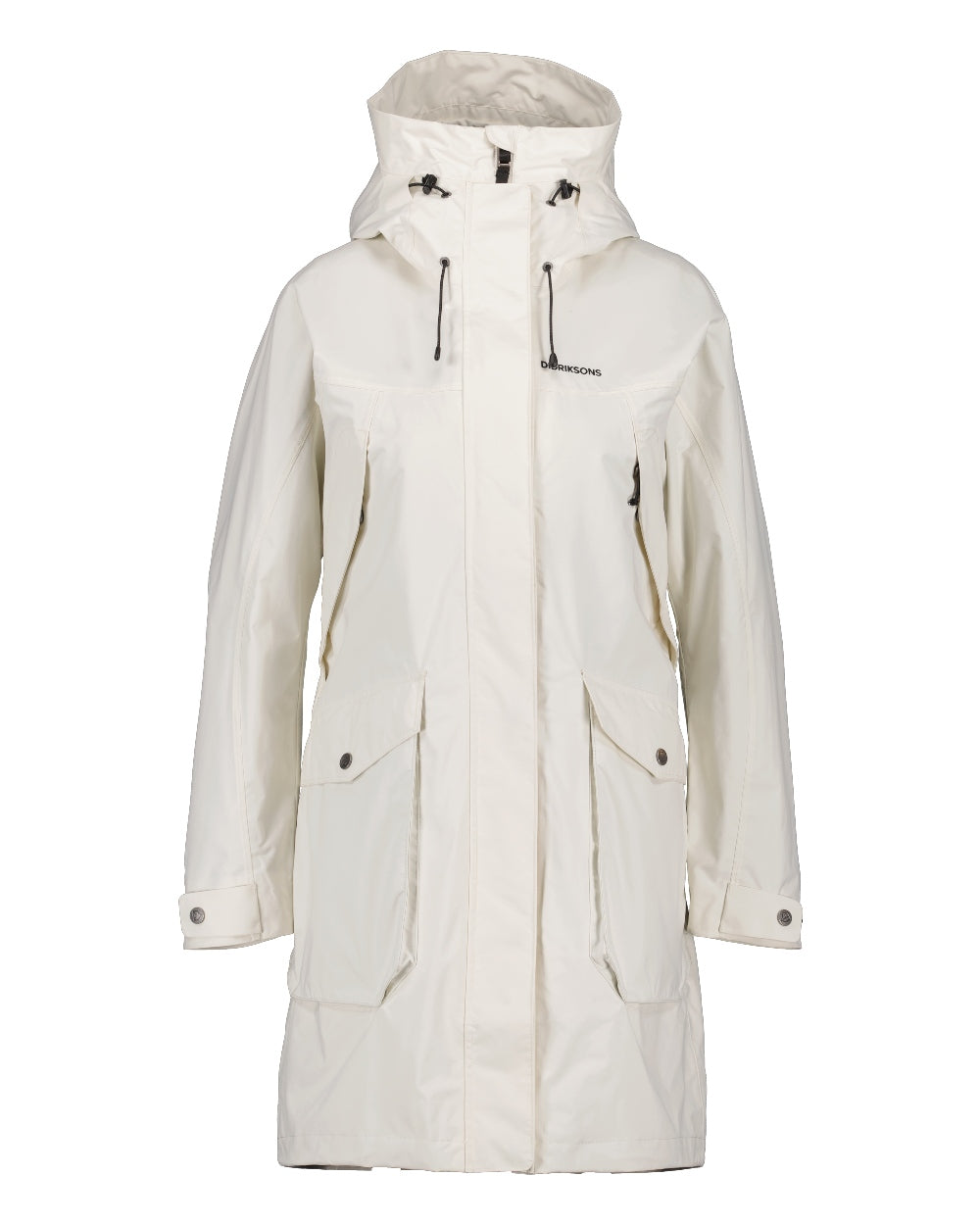 Didriksons Thelma Womens Parka 10 in White Foam 