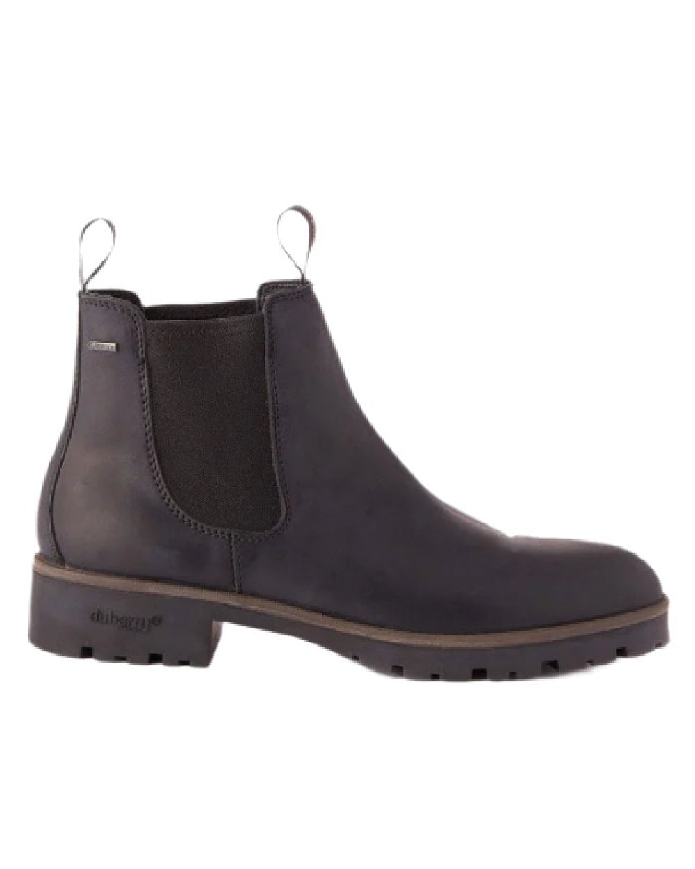 Black coloured Dubarry Antrim Country Boots on white background