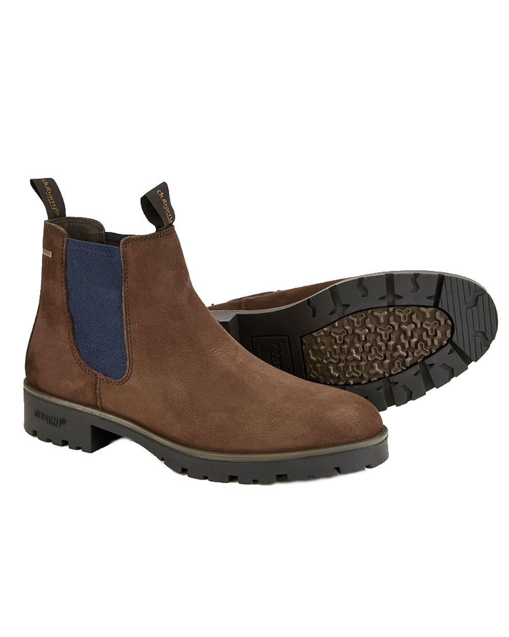 Java coloured Dubarry Antrim Country Boots on white background