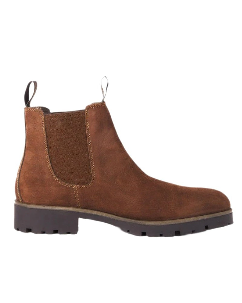 Walnut coloured Dubarry Antrim Country Boots on white background