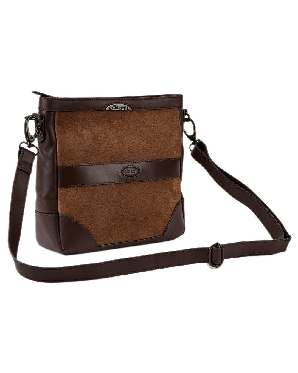 Walnut Coloured Dubarry Ardmore Ladies Cross Body Bag on white background