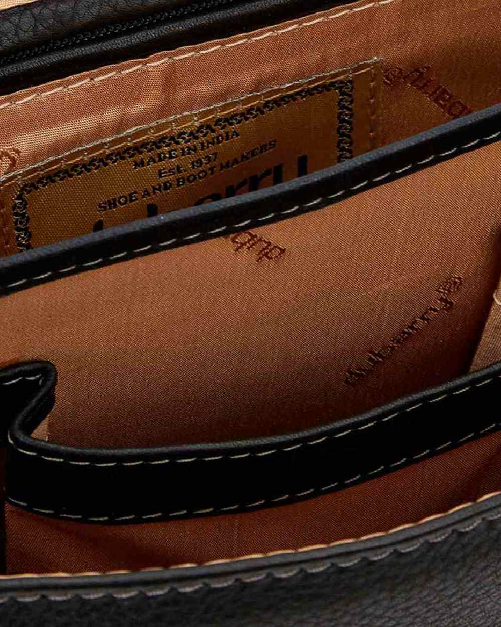 Black coloured Dubarry Balrickard Saddle Bag on white background