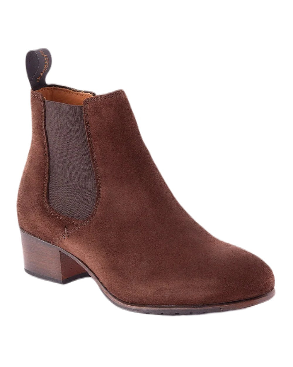 Cigar coloured Dubarry Bray Chelsea Boots on white background