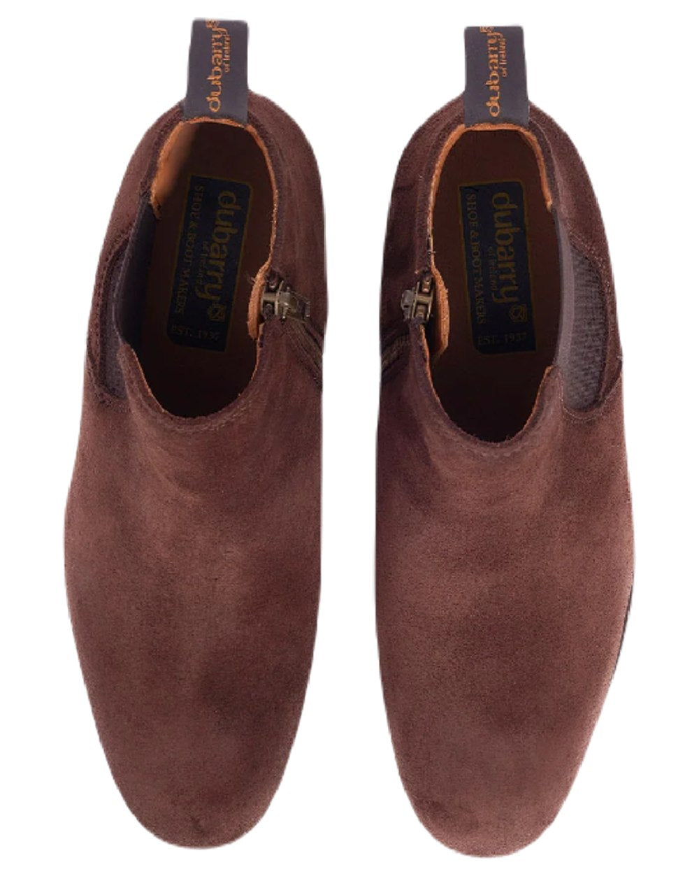 Cigar coloured Dubarry Bray Chelsea Boots on white background