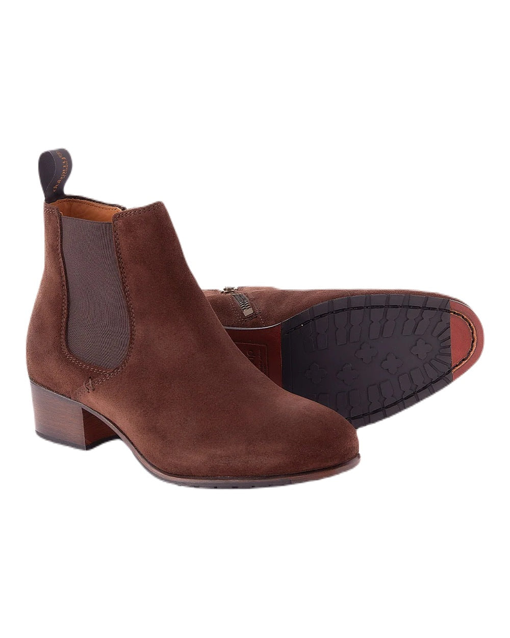 Cigar coloured Dubarry Bray Chelsea Boots on white background