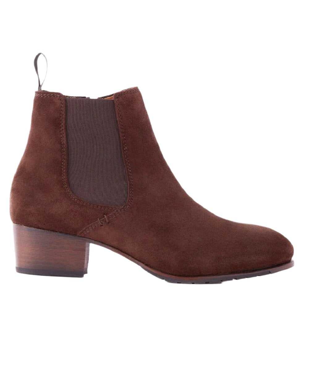 Cigar coloured Dubarry Bray Chelsea Boots on white background