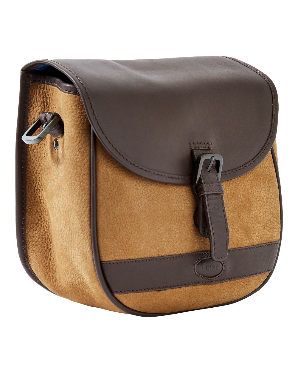 Brown coloured Dubarry Clara Leather Saddle Bag on white background