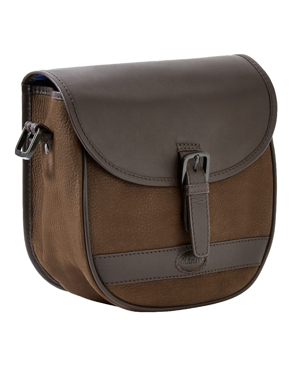 Walnut coloured Dubarry Clara Leather Saddle Bag on white background