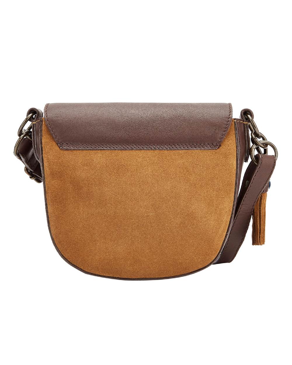 Camel coloured Dubarry Crossgar Saddle Bag on white background