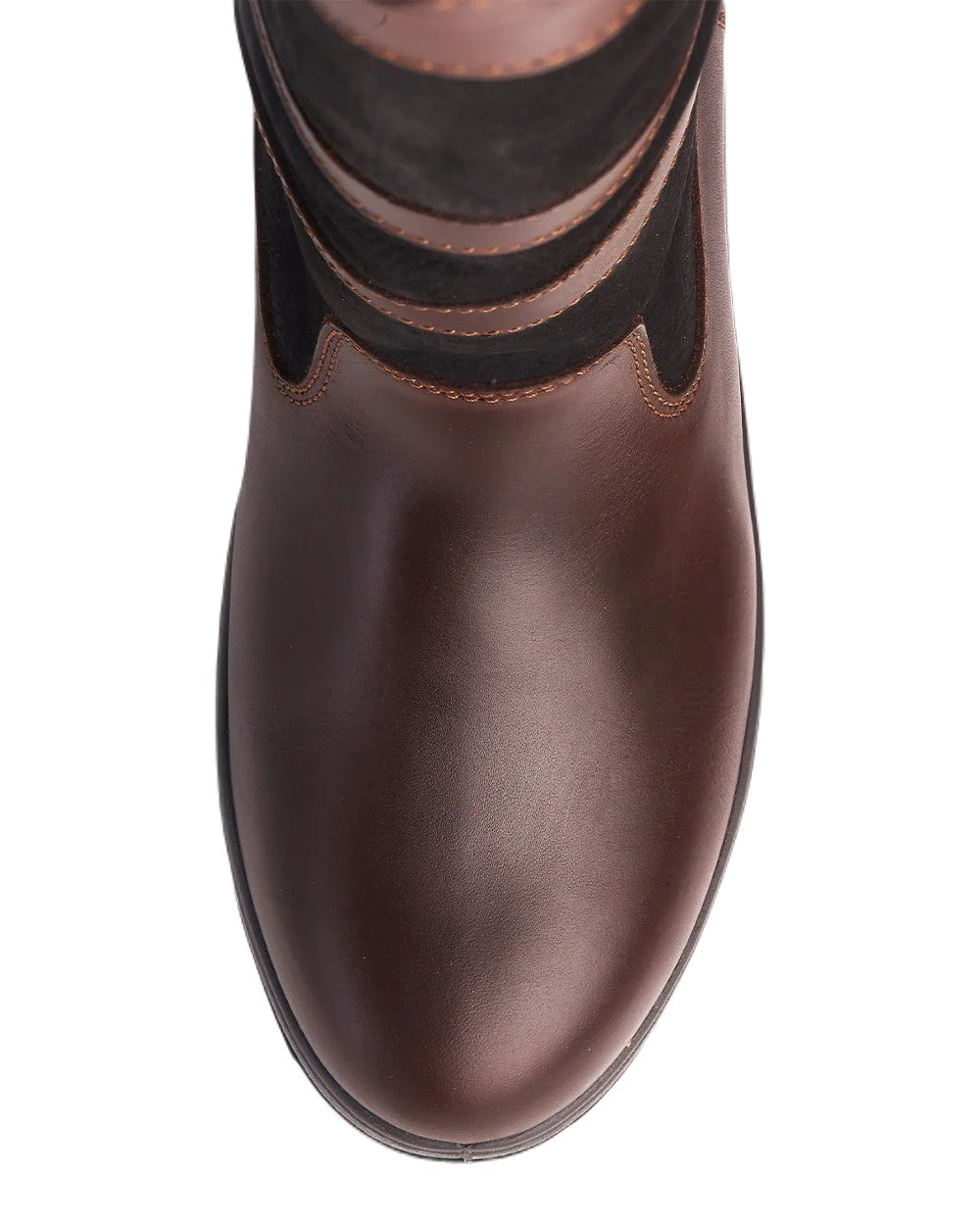 Black Brown coloured Dubarry Galway Country Boots on white background