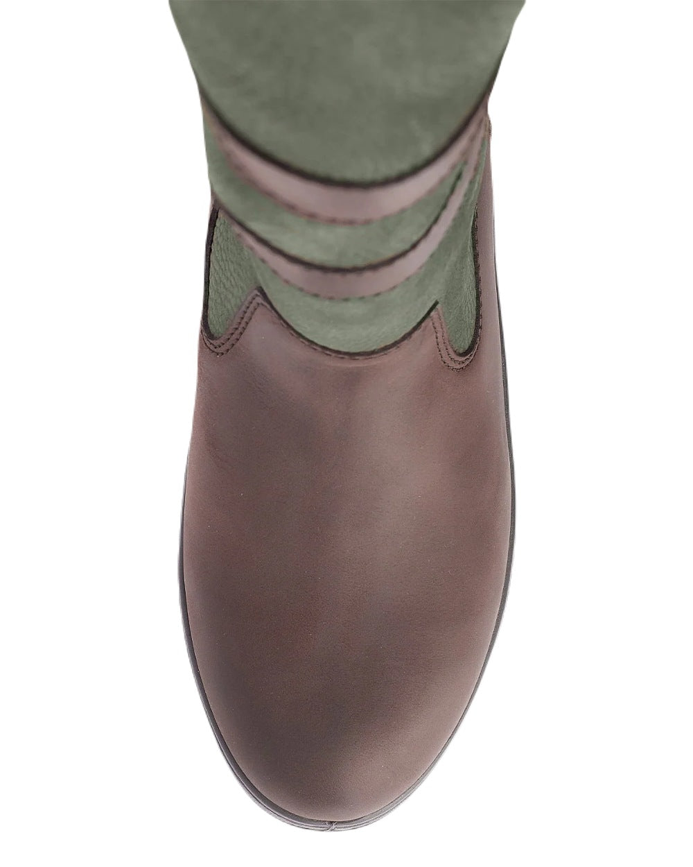 Ivy coloured Dubarry Galway Country Boots on white background