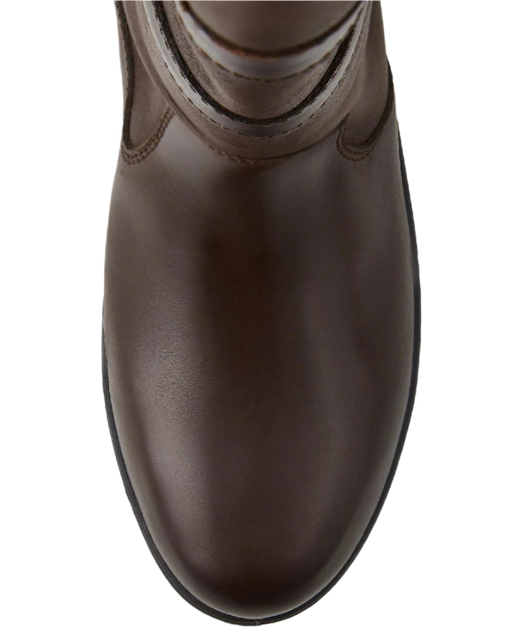 Mocha coloured Dubarry Galway Country Boots on white background