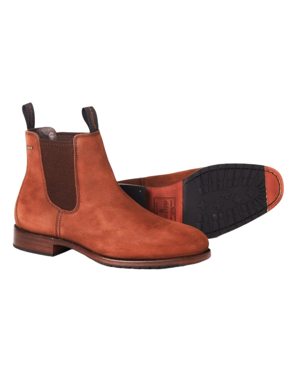 Walnut coloured Dubarry Kerry Leather Soled Boots on white background
