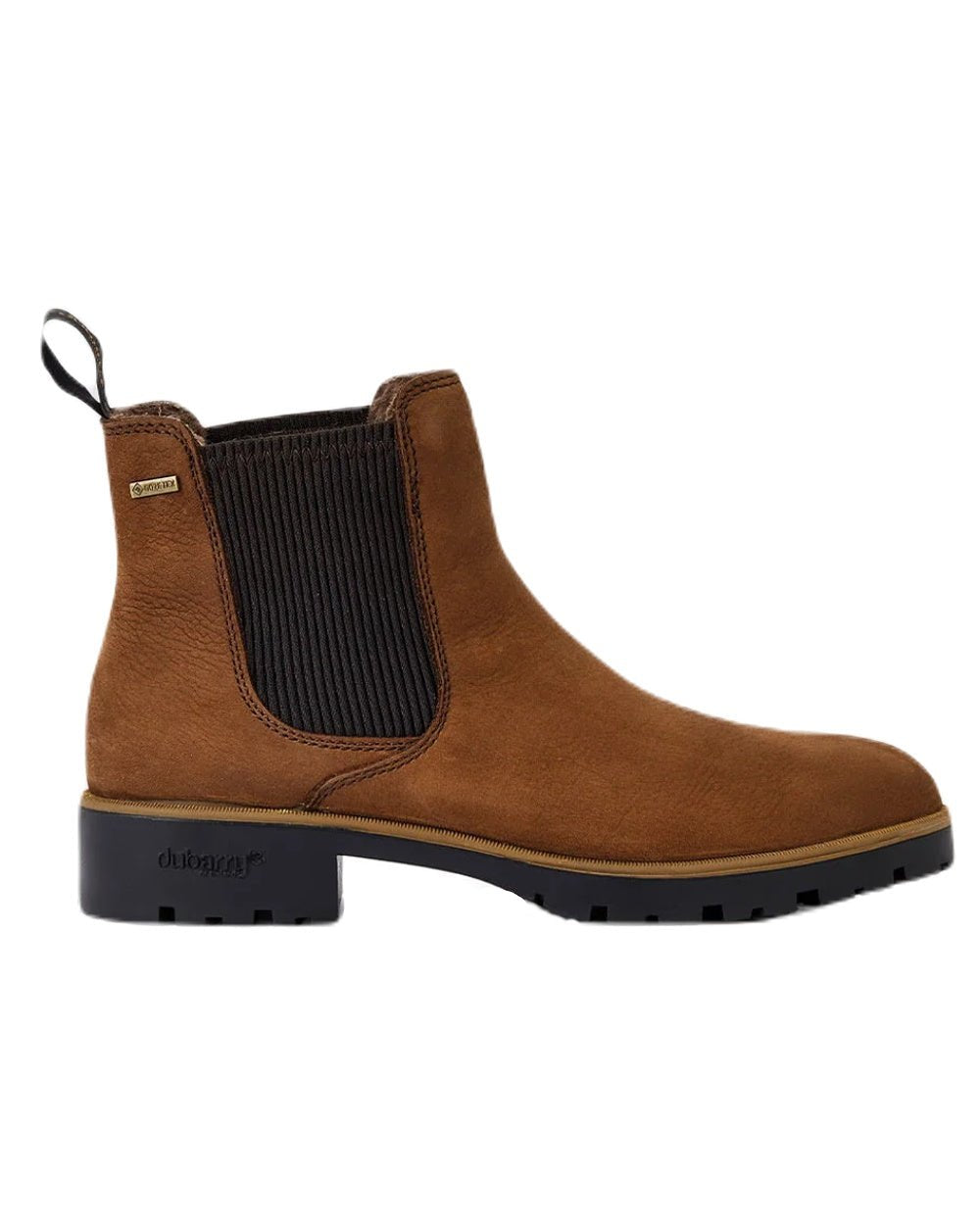 Walnut coloured Dubarry Kilcommon Chelsea Boots on white background