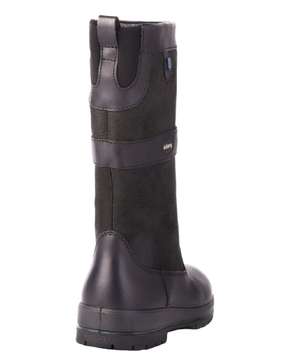Black coloured Dubarry Kildare Country Boots on white background