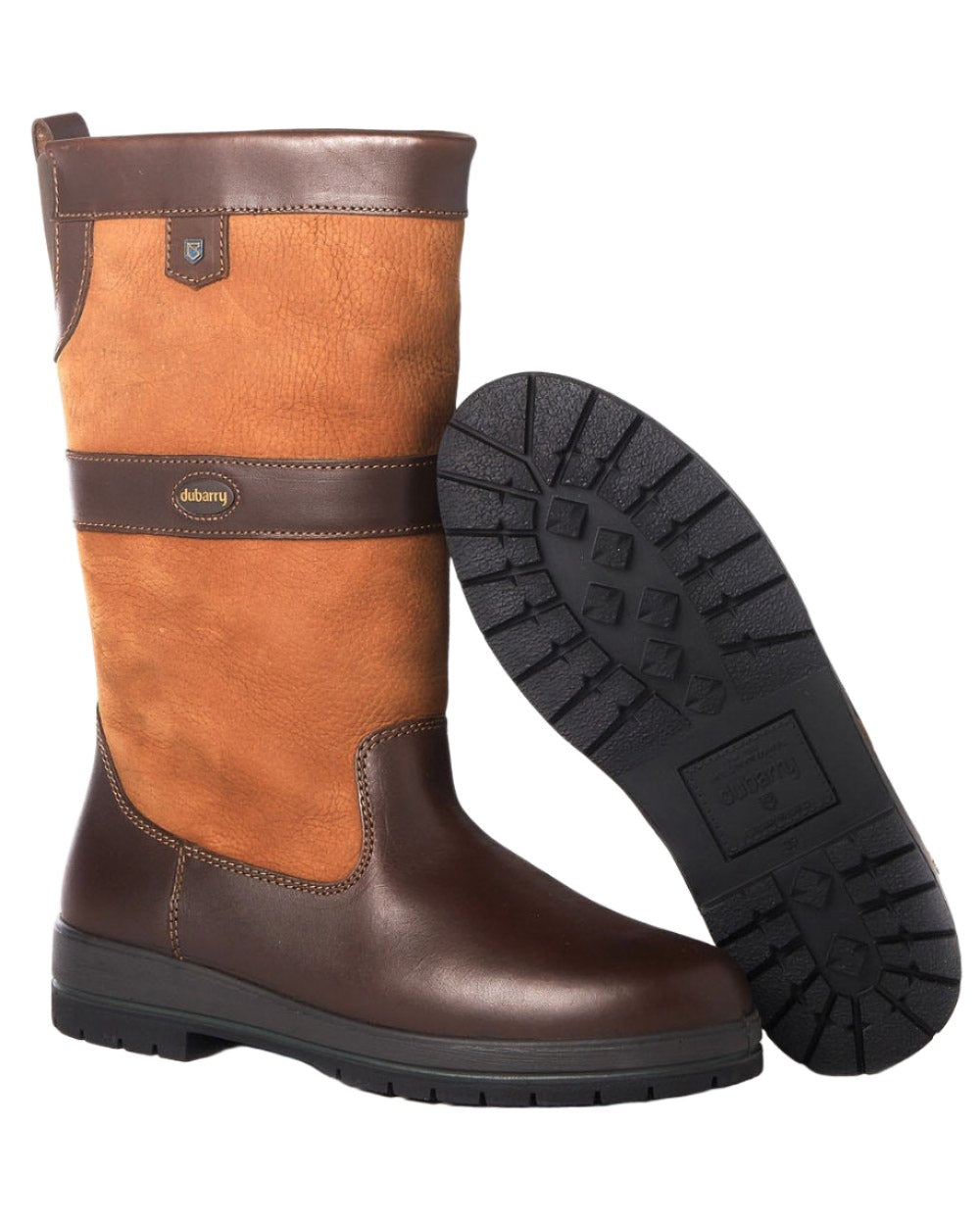 Brown coloured Dubarry Kildare Country Boots on white background