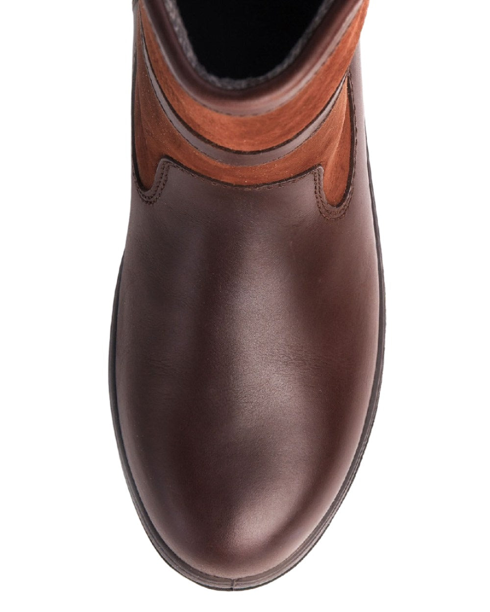 Walnut coloured Dubarry Kildare Country Boots on white background