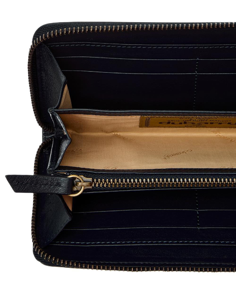 Navy Coloured Dubarry Killucan Leather Wallet on white background