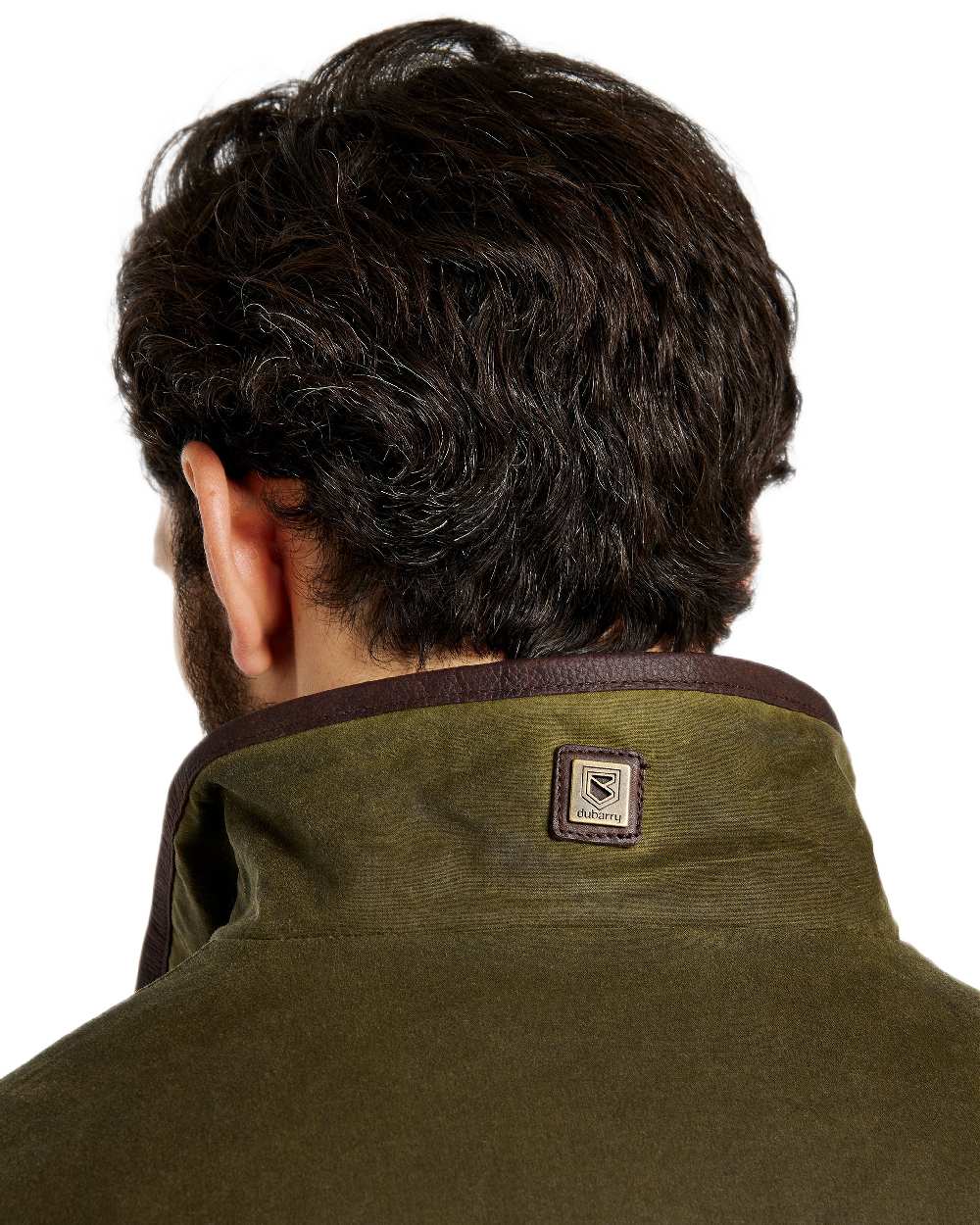 Fennel Coloured Dubarry Mens Chalkhill Wax Jacket on white background