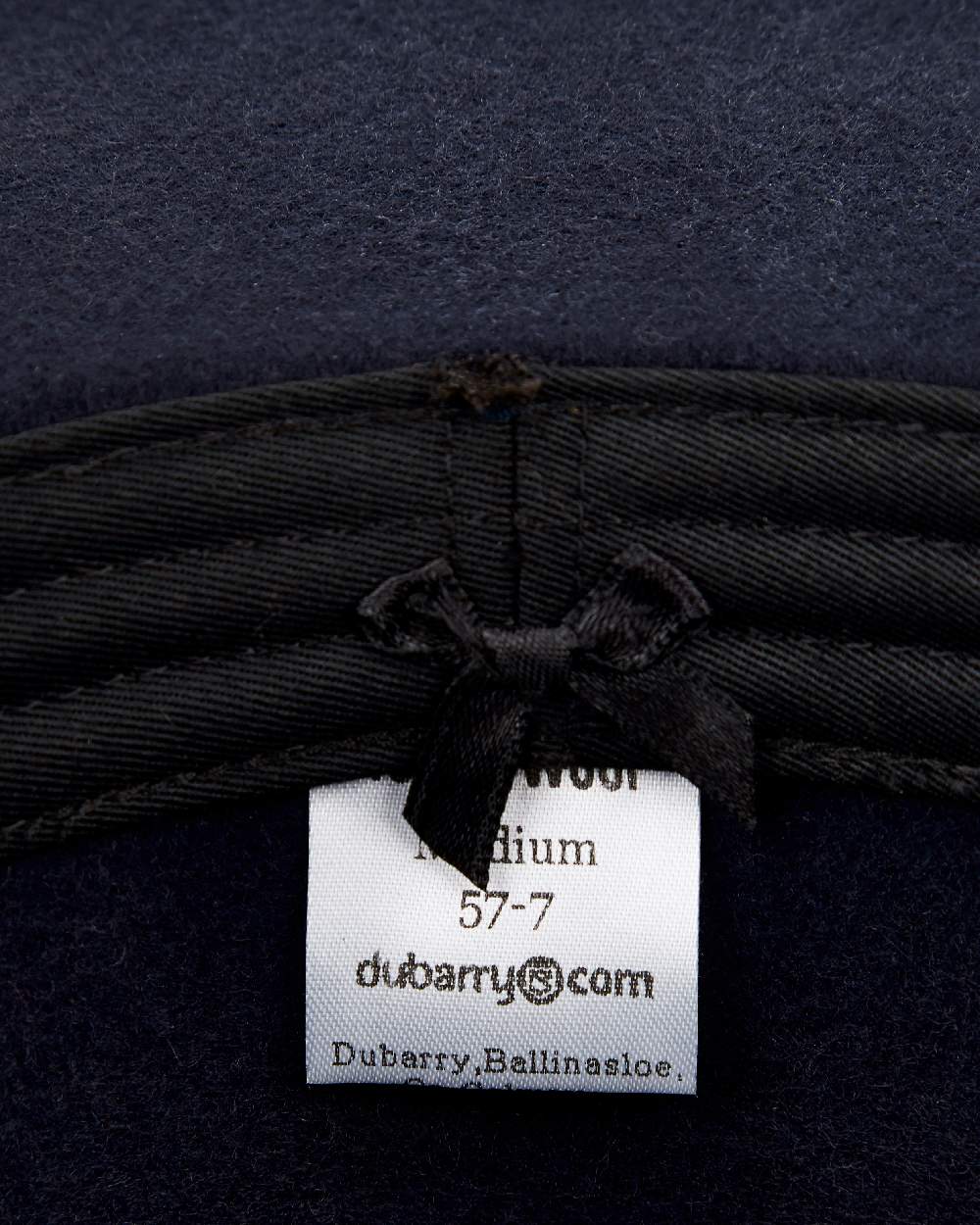Navy Coloured Dubarry Mens Clonmellon Knitted Beanie on white background