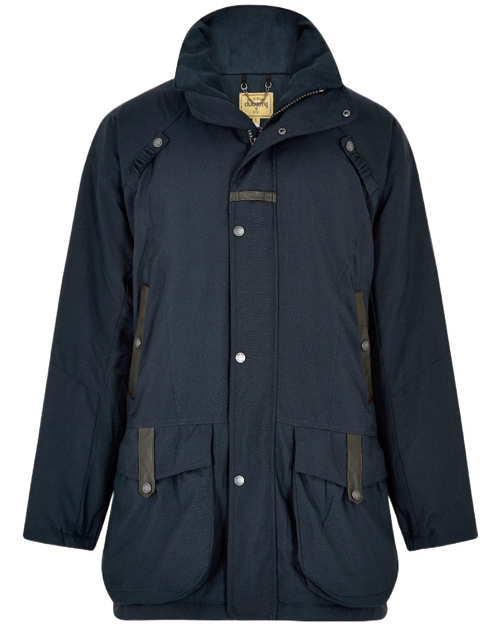 Navy Coloured Dubarry Mens Longacre Waterproof Jacket on white background