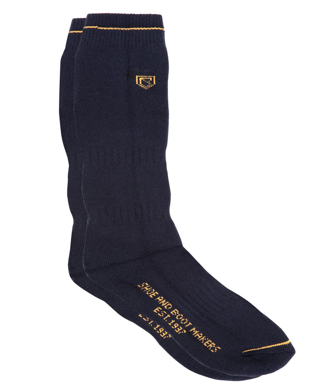 Navy coloured Dubarry Mens Short Boot Socks on white background