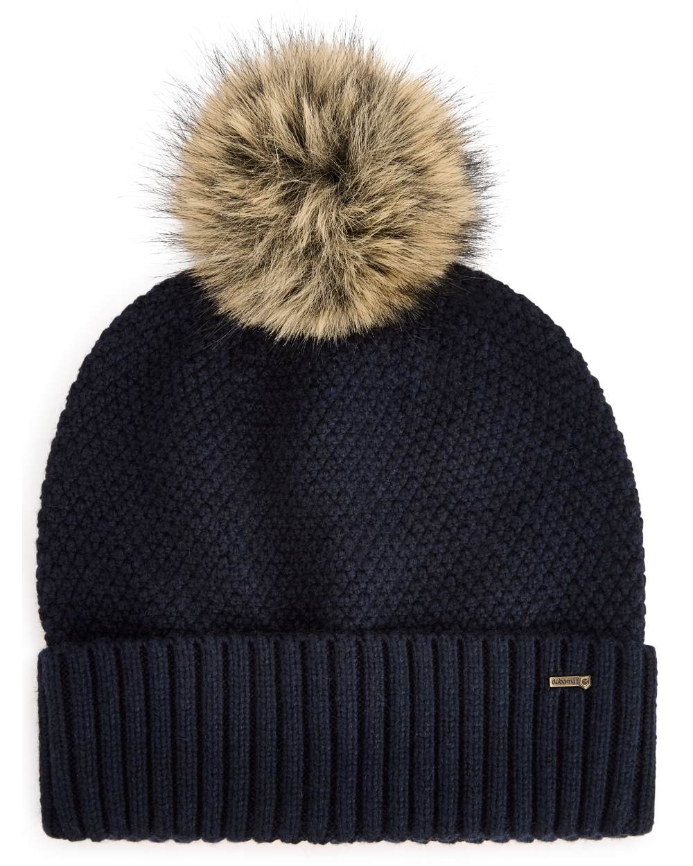 Navy coloured Dubarry Newbawn Hat And Scarf Gift Set on white background