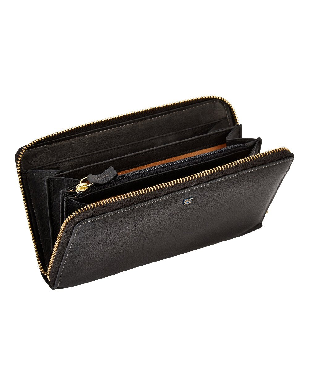 Black coloured Dubarry Portlick Leather Purse on white background