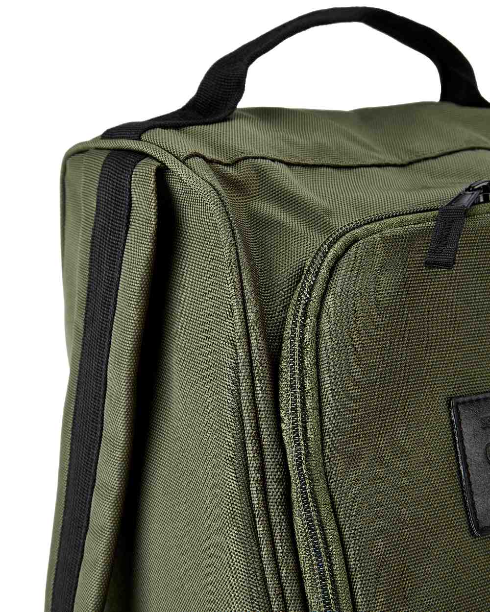 Olive Coloured Dubarry Westcourt PVC Boots Bag on white background