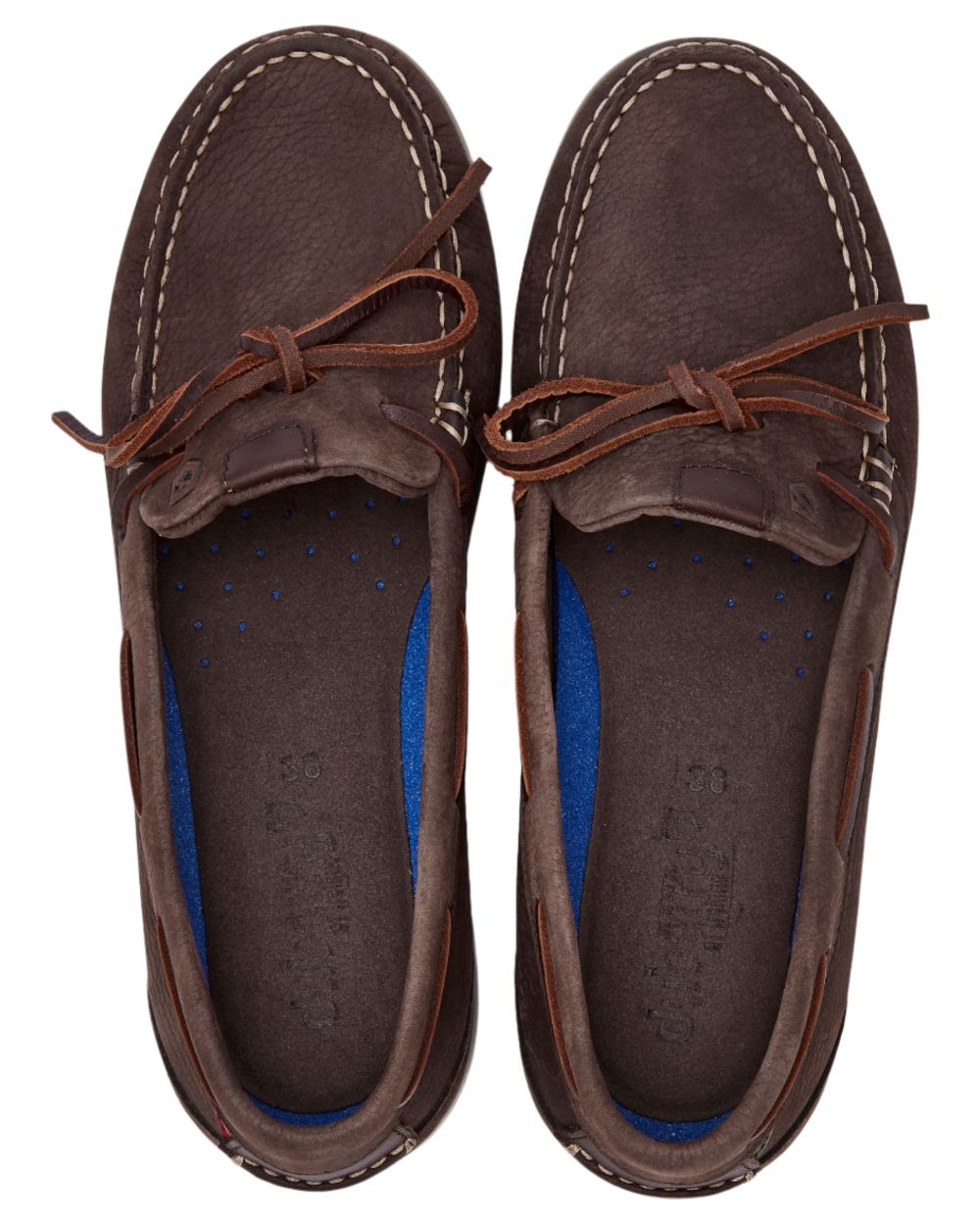 Cafe coloured Dubarry Womens Coral Dubarrylite Slip On Deck Shoes on white background