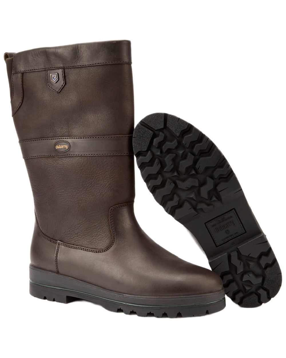 Mocha Coloured Dubarry Womens Donegal Country Boots on white background