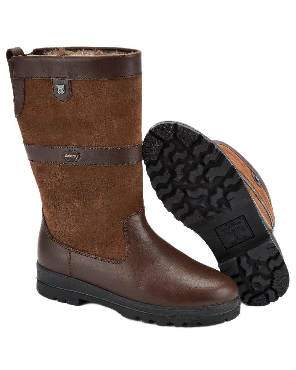 Walnut Coloured Dubarry Womens Donegal Country Boots on white background