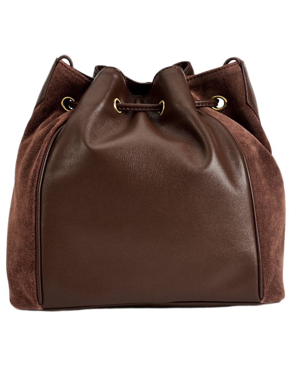 Cedar Coloured Dubarry Womens Doonbeg Cross Body Bucket Bag on white background