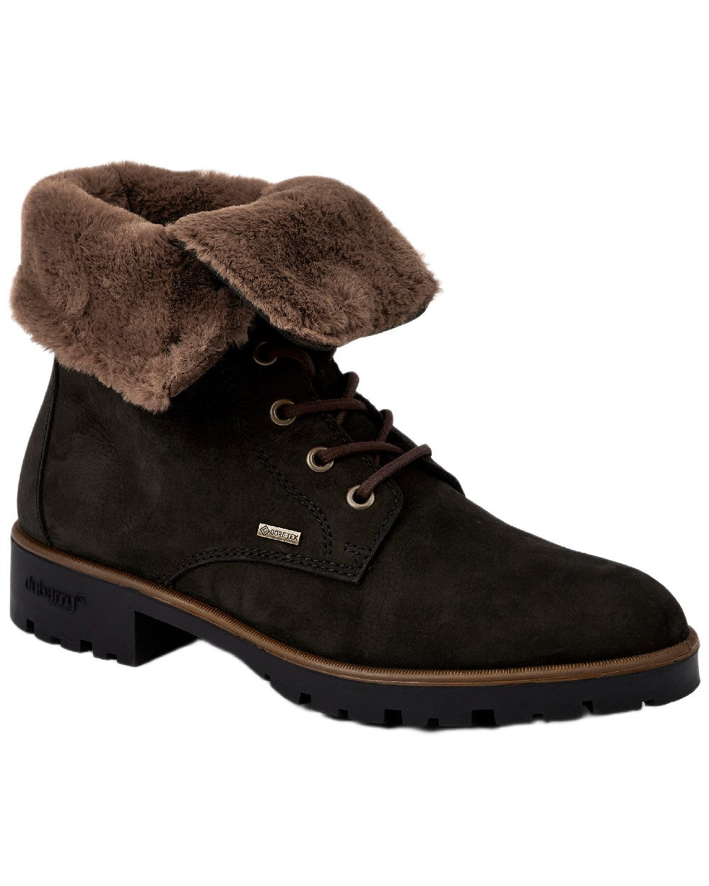 Black Coloured Dubarry Womens Glengarriff Ankle Boots on white background