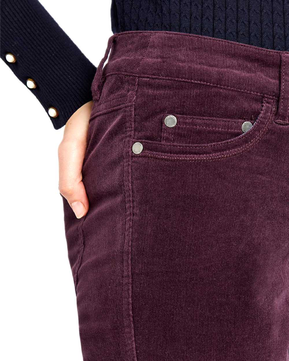 Plum Coloured Dubarry Womens Honeysuckle Jeans on white background