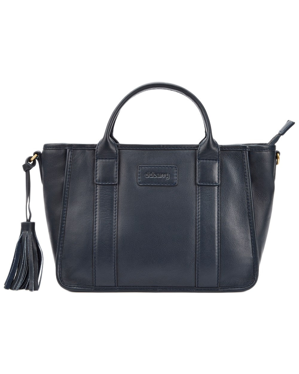 Navy Coloured Dubarry Womens Ramelton Leather Handbag on white background