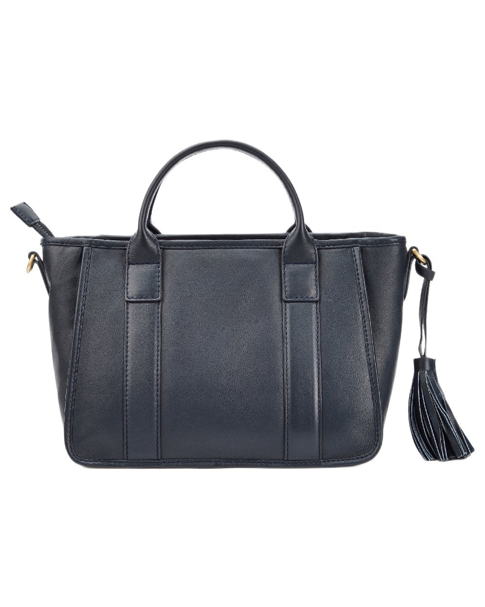 Navy Coloured Dubarry Womens Ramelton Leather Handbag on white background