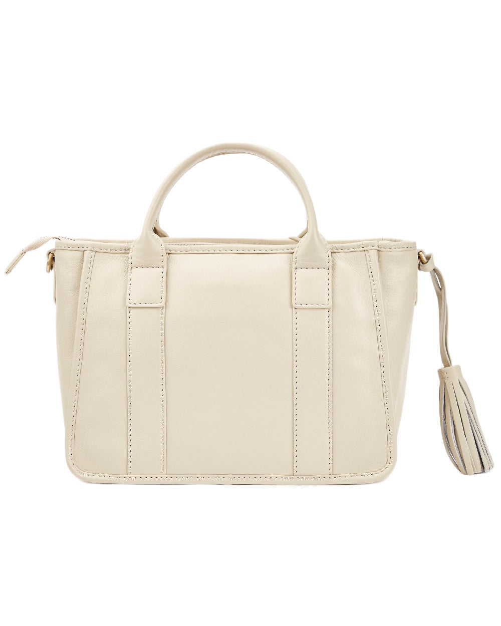 Oyster Coloured Dubarry Womens Ramelton Leather Handbag on white background