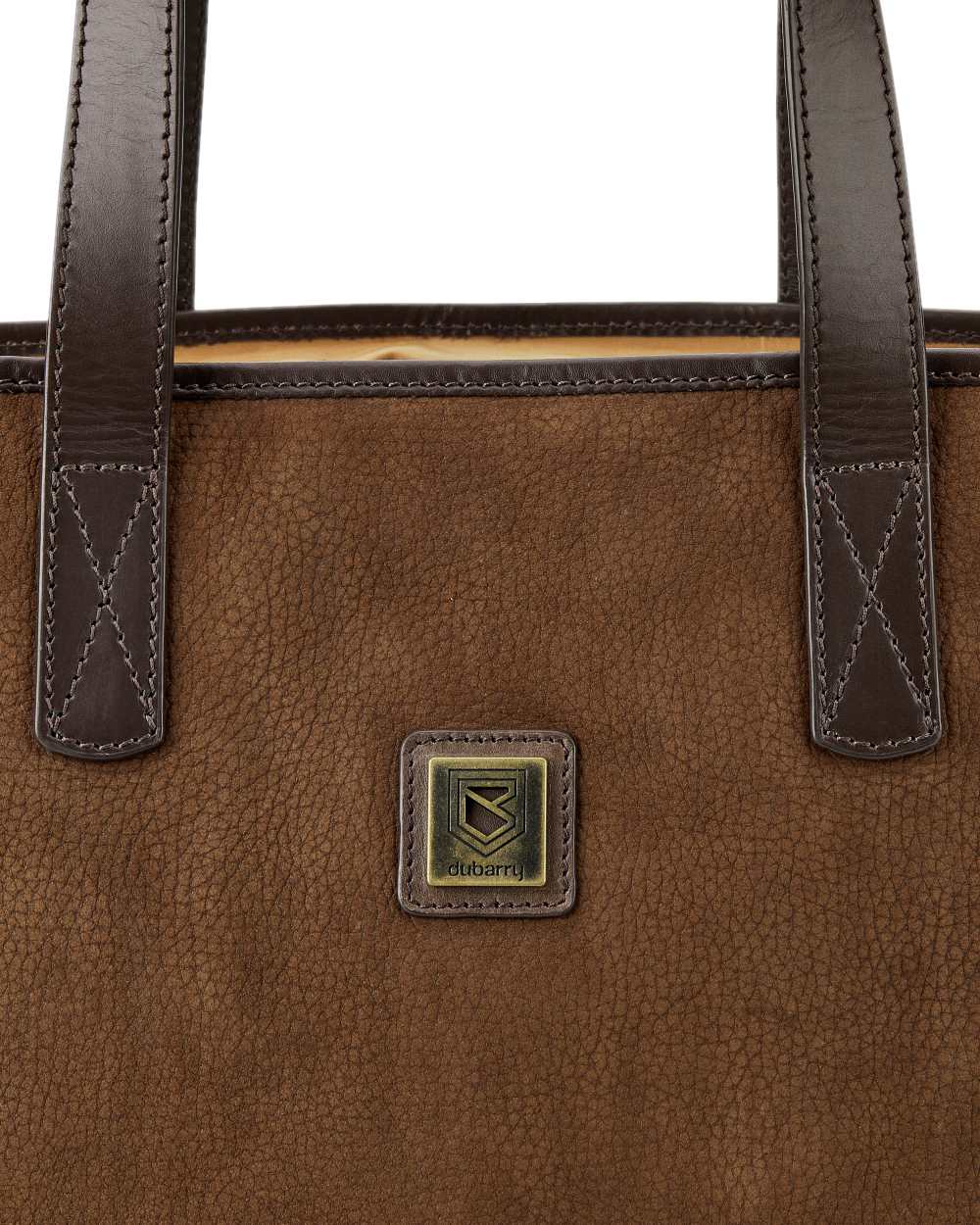 Walnut Coloured Dubarry Womens Rosemount Tote Bag on white background