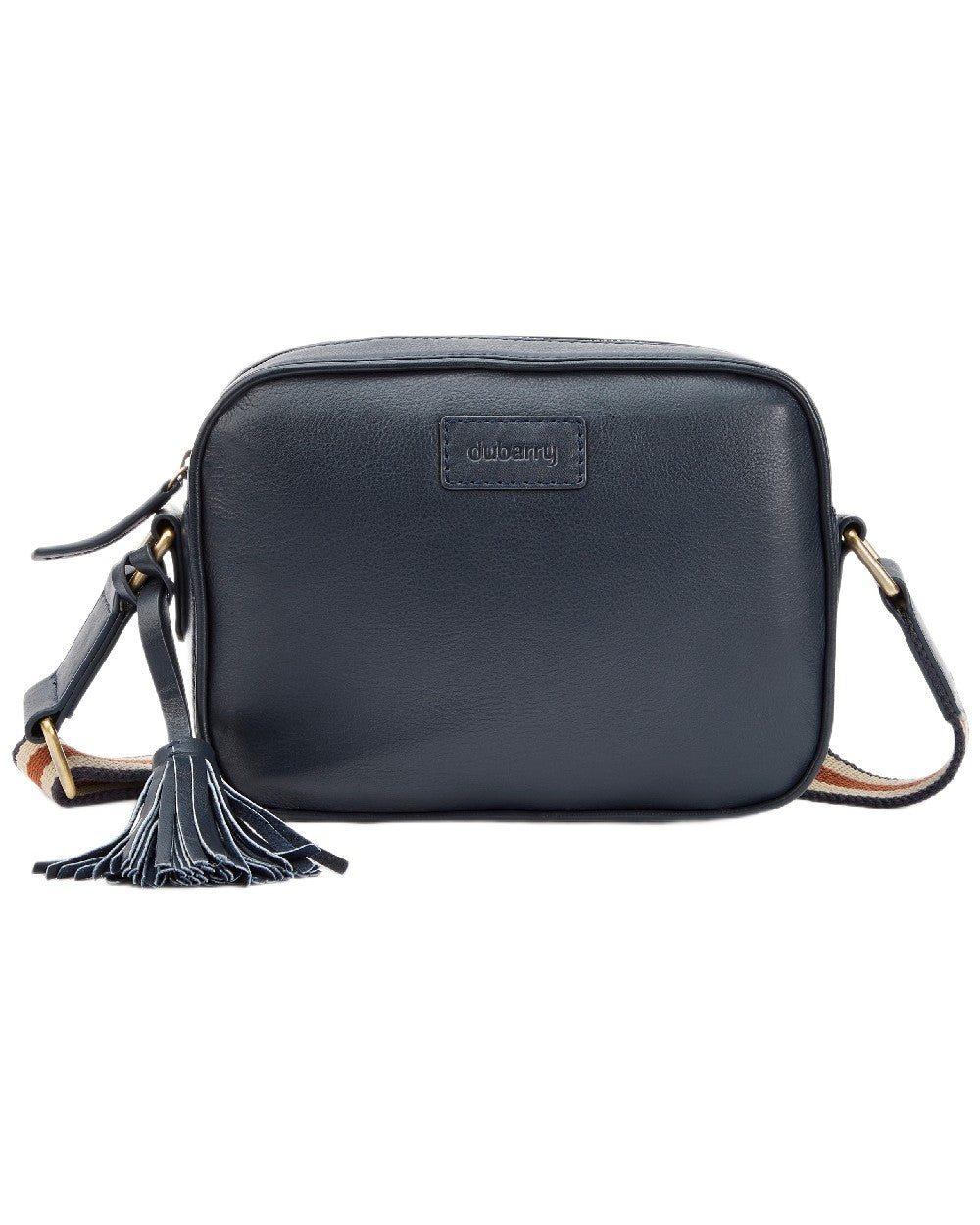 Navy Coloured Dubarry Womens Rostrevor Cross Body Bag on outdoor background