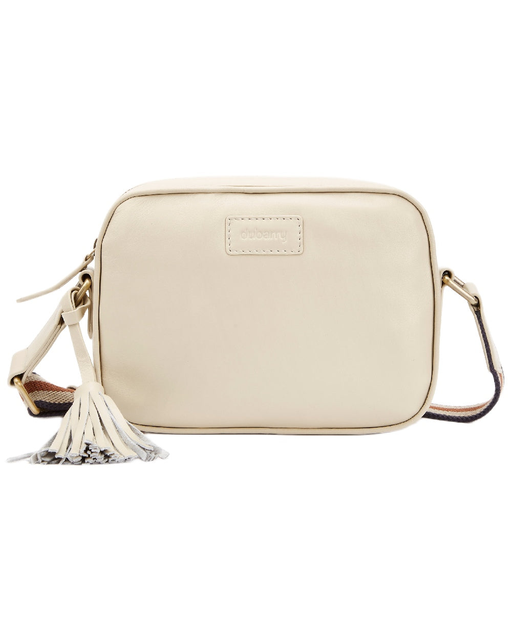 Oyster Coloured Dubarry Womens Rostrevor Cross Body Bag on outdoor background