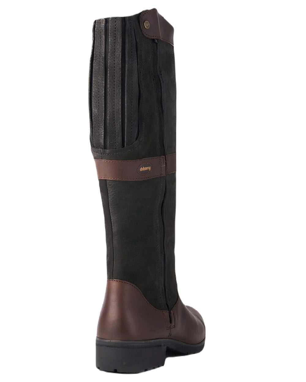 Black Brown coloured Dubarry Womens Sligo Country Boots on white background