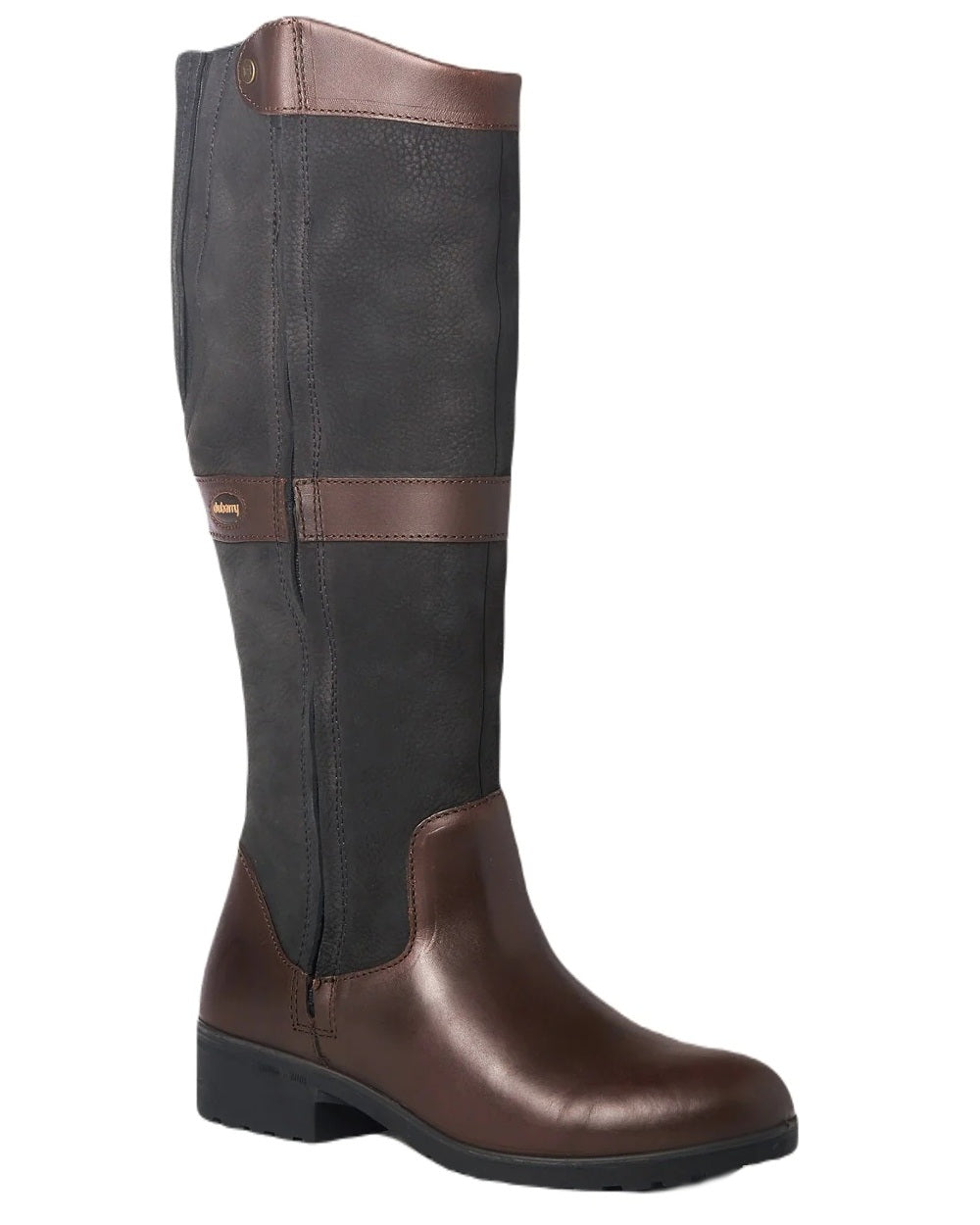 Black Brown coloured Dubarry Womens Sligo Country Boots on white background