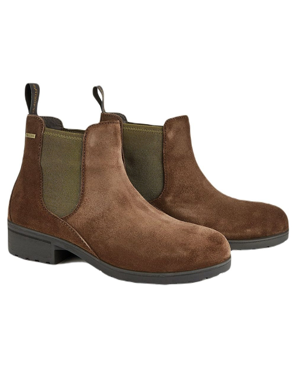 Cigar coloured Dubarry Womens Waterford Chelsea Boots on white background