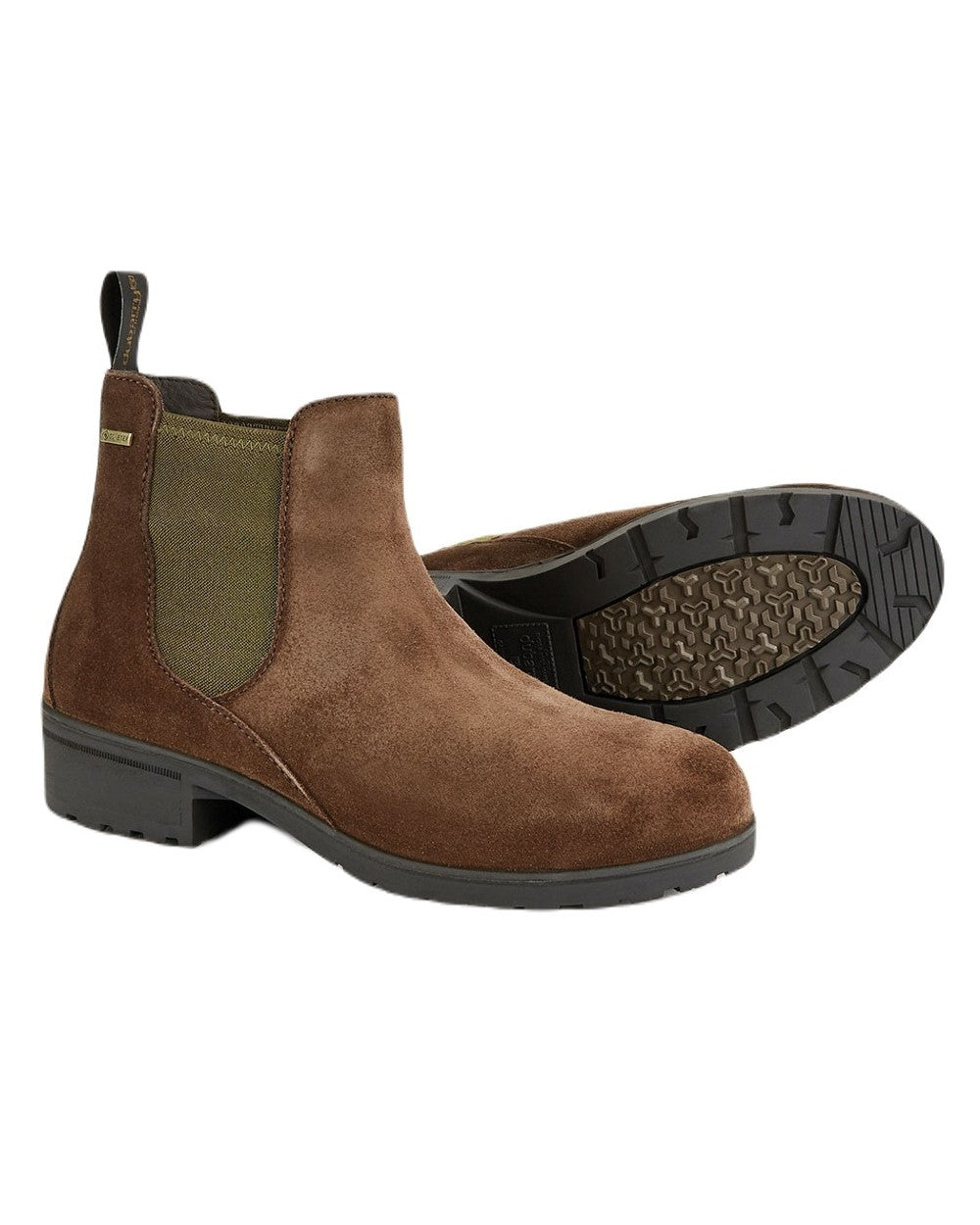 Cigar coloured Dubarry Womens Waterford Chelsea Boots on white background