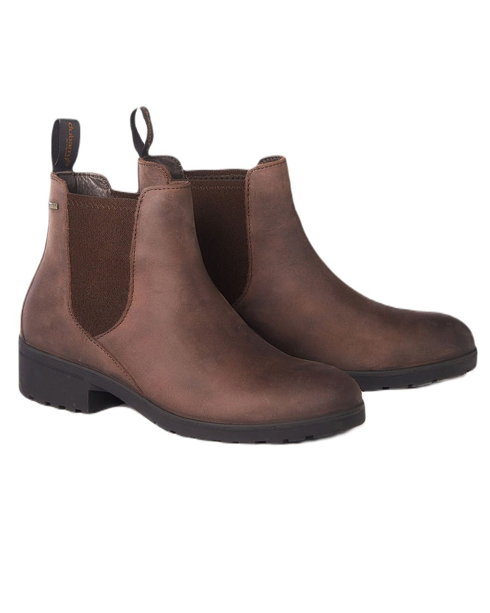 Old Rum coloured Dubarry Womens Waterford Chelsea Boots on white background